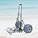 Large Wheeleez Heavy Duty Folding Beach Cart with Big Wheels - Wagon Rolls Easily on Sand and All Terrain