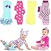 juDanzy 4-Pack Baby & Toddler Leg Warmers Gift Set for Boys & Girls (Newborn (up to 12 pounds), Beach 4-Pack)