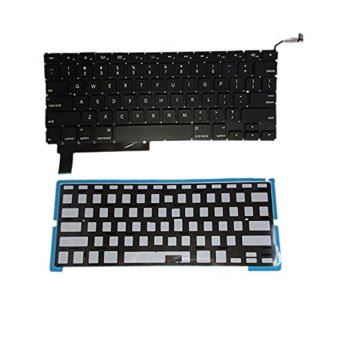SUNMALL Keyboard Replacement with Backlit backlight for Macbook Pro Unibody 15.4" A1286 MC118LL/A MB985LL/A MB986LL/A MC371LL/A MC372LL/A MC373LL/A MC721LL/A MC118LL/A series 2009 2010 2011 2012