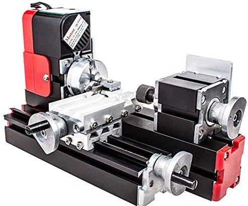 ELEOPTION New 12V Miniature Metal Multifunction Lathe Machine DIY 20000Rev/min 45135mm