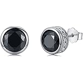 Stud Earrings 925 Sterling Silver Stud Earrings for Mens Womens Pierced Mens Earrings Jewelry Gift for Father's Day Gifts