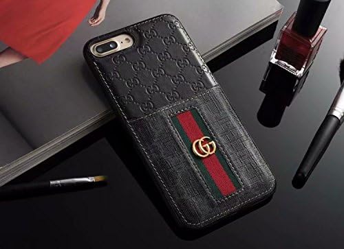 QQCASEQQ iPhone 8 Plus Case, iPhone 7 Plus Case (US-Fast Deliver), Fashion Shock Protection Vintage Case with Slot for Cards Elengant Luxury Monogram Case for iPhone 8 Plus/iPhone 7 Plus