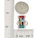 925 Sterling Silver Ring with Genuine Gemstones Sizes 6 to 13 (8)