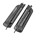 uxcell 2 Pcs Carbon Fiber Pattern Plated Auto Car Hood Air Flow Vent Sticker Cover