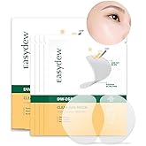 EASYDEW DW-EGF Peptide Clear Patch - Outdoor UV Block Ultra-Thin Transparent Sun Patches for Golf, Riding, Hiking, Driving - Adenosine, Glutathione, Hydrolyzed Collagen, 4 Packs