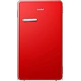 Comfee 3.3 Cubic Feet Solo Series Retro Refrigerator Sleek Appearance HIPS Interior, Energy Saving, Adjustable Legs, Temperat