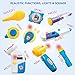 BRITENWAY Educational Doctor Medical Pretend Play Toy Set in Storage Box 34 Pcs - Battery Operated Tools with Lights & Sounds - Promote Learning, Hand to Eye Coordination, Fine Motor Skills