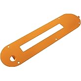 71420 Table Saw Dado Throat Plate For Ridgid R4512 Table Saw, Cast Iron Dado Blades Throat Plate Insert Orange