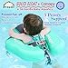 Preself 2020 Newest Baby Safety Solid Float with Stabilizer & UPF 50+ UV Sun Protection Canopy, Mambobaby Non-Inflatable Swim Ring, Infant Swimming Trainer…