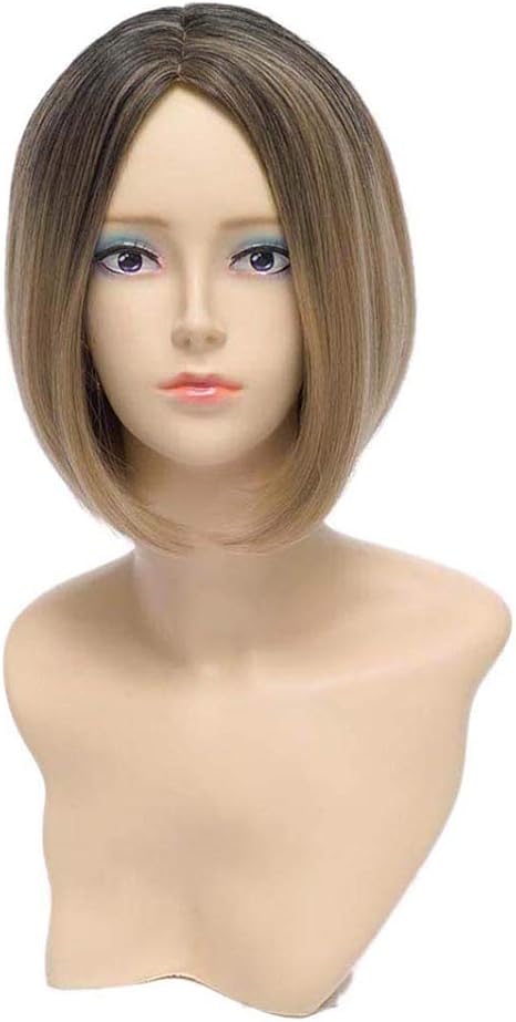 Amazon Co Jp Honghuバレーボールティーンエイジャーセントラルパーティーヘアカット女性コスプレショートストレートウィッグリネンゴールド Hobby