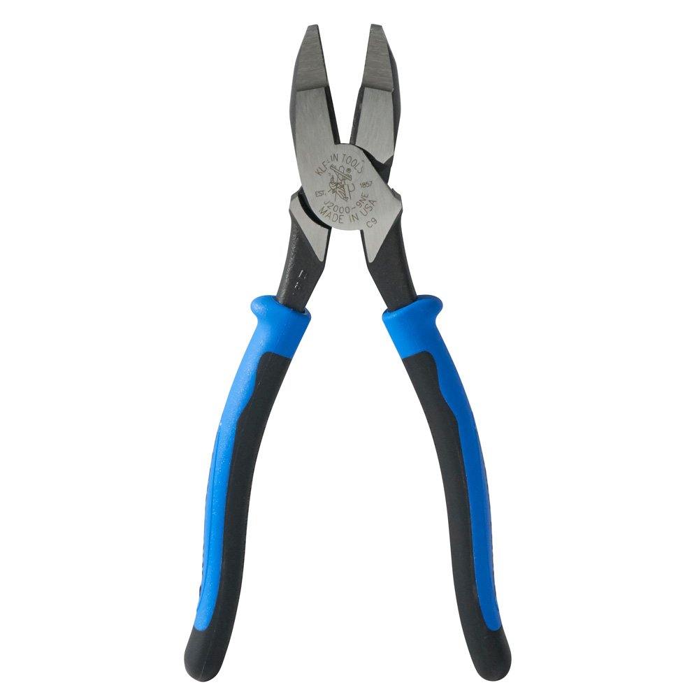 Side Cutter Linemans Pliers, High Leverage 9Inch Pliers Cut ACSR