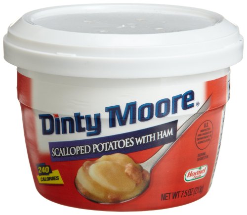 Dinty Moore Scalloped Potatoes with Ham, 7.5-Ounce Microwavable Bowls (Pack of 12)