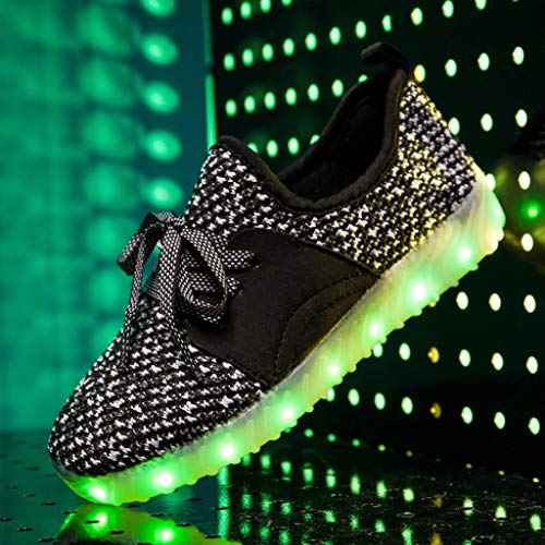 image for MIS1950s Boys & Girls & Kids & Toddlers LED Light Up Shoes Flashing Sn