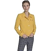 Tommy Hilfiger Womens Long Sleeve Puff Shoulder Boucle Jacket