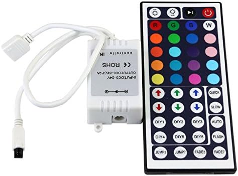 DC 12V 5A LED Switching Power Supply Adapter 44 key Wireless IR Remote Controller with Receiver for 3528 5050 RGB Multicolor LED Light Strips