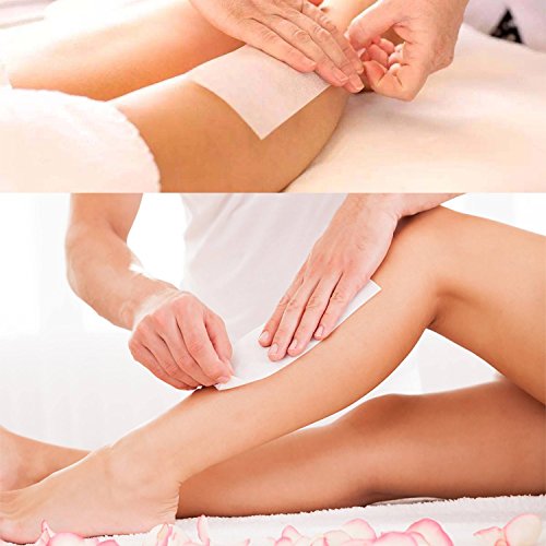 image for YHMALL 200 Pcs Wax Strips - Hair Removal Wax Strips Non Woven Facial &