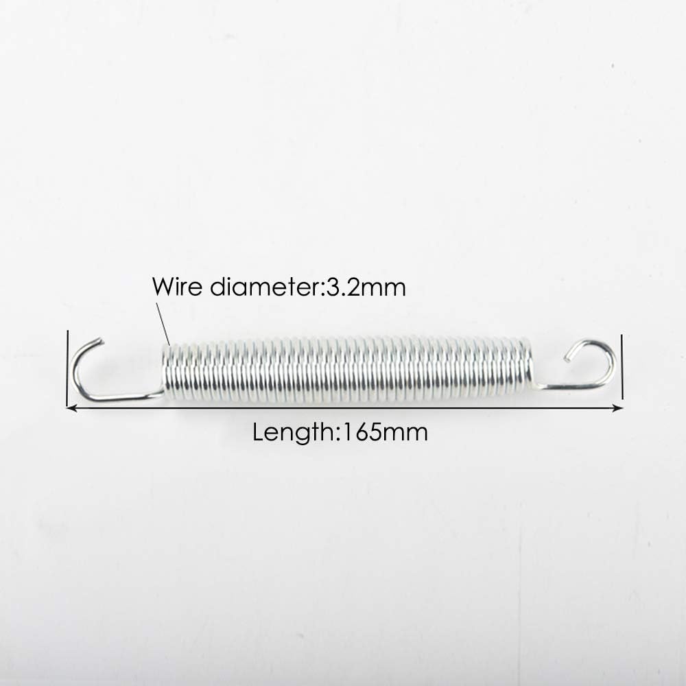 Heavy-Duty Galvanised Trampoline Springs - 10pcs + 1pcs Tool (165mm-6.5inch) - Image 3