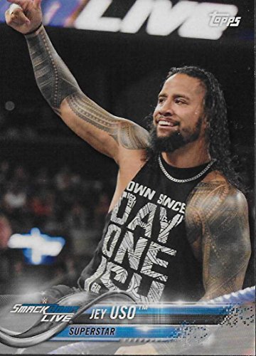 2018 Topps Wrestling WWE #39 Jey Uso SmackDown LIVE Sports Card