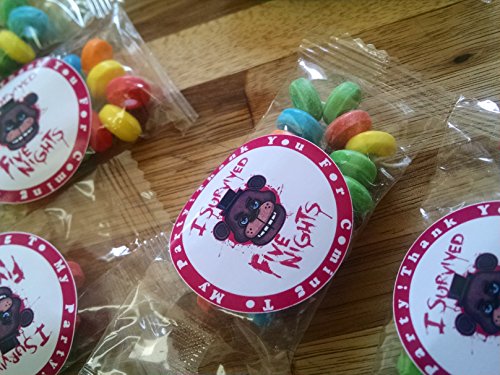 12CT FNAF FIVE NIGHTS AT FREDDY'S candy bracelets for birthday party favors FREDDY FAZBEAR