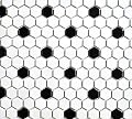 White and Black Mixed Hexagon Porcelain Mosaic Floor and Wall Tile