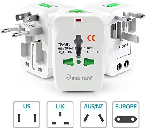 Opencart Universal Travel Charger Adapter Plug, White