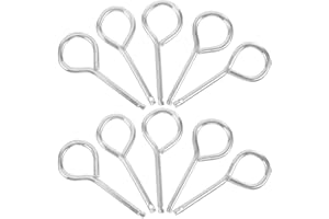 jojofuny Fire Extinguisher Pull Pins, 20pcs Iron Maintenance Pins Replacement Heavy Duty Pull Pin Fire Extinguisher Safety Cotter Pins Extinguisher Accessories Silver