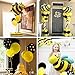 Bee Party Decorations Set - Bee Party Supplies with Happy Bee Day Banner&Cake Topper,Bee Balloons,Bee Cupcake Toppers,Polka Dot Balloons,Yellow&Black&White Balloons for Bee Birthday Party,Baby Show