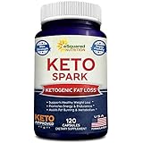 Keto Spark - Supplement for Weight Loss (120 Capsules) - Pills Approved for The Ketogenic &amp; Paleo Diet - Helps Stay in Ketosis, Increase Energy &amp; Focus - Caffeine &amp; Ketones for Women &amp; Men
