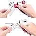 Professional Box Cutter Folding Utility Knife, E-PRANCE Pocket Carpet Knife with 14 Replaceable SK5 Stainless Steel Blades, Easy Release Button, Quick Change and Locking Razor Knife (Red2)