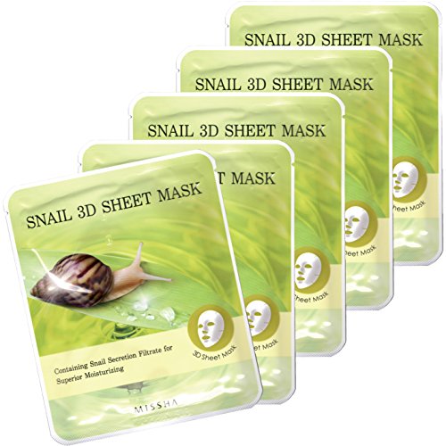 Buy Missha Snail 3D Sheet 5 Sheets Online at desertcartUAE