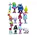 Evursua 12pcs Trolls Toys Poppy Troll Doll Mini Figures Cake Toppers for Kids Party Favor