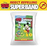 CLASSIC DISNEY SUPERBAND: All Natural Insect Repelling Wristband with Mickey and Minnie Mouse charms (5)