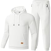 TBMPOY Mens Hooded Sweatsuits 2 Piece Set Hoodie Sweatshirt & Jogger Sweatpants Jogging Sweat Track Suits Casual Outfits
