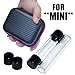 2 x MINI Twisty Glass Tubes with Rubber Caps & Zipper Pouch Case