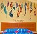 Iuhan® Fashion Classic Creative Dream Catcher Feather Wall Sticker Art Decal Mural