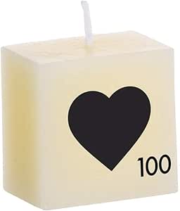 DCASA Vela Tipo Scrabble corazón: Amazon.es: Hogar