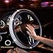 New Crystal steering wheel cover, PU leather Bling Bling Rhinestone, Black Universal 15-inch Protector for Female Girls. (Bling Bling)