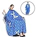 RACAPE Professional Imported Barber Cape, Silky Hair Cutting Salon Cape with Snap Closure Light Weight Hairdressing Apron Perfect for Barbershop and Home use 57x63 Inches,BlueA