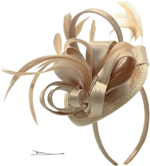 gold occasion hat