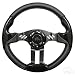 RHOX Aviator 5 Golf Cart Steering Wheel (Black Grip/Black Spokes)
