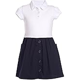Nautica Girls School Uniform Short Sleeve Polo Dress
