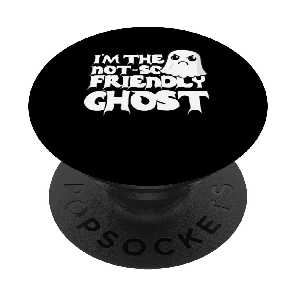 Grumpy Ghost - Halloween Not So Friendly Ghost PopSockets Swappable PopGrip