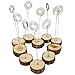 Photo Memo Clip Wood Holder Stand 10pcs