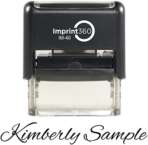 Custom Signature Stamp (Personalized Name Stamp) - Self-Inking Stamps are Perfect for Fast, Repetitive Stamping