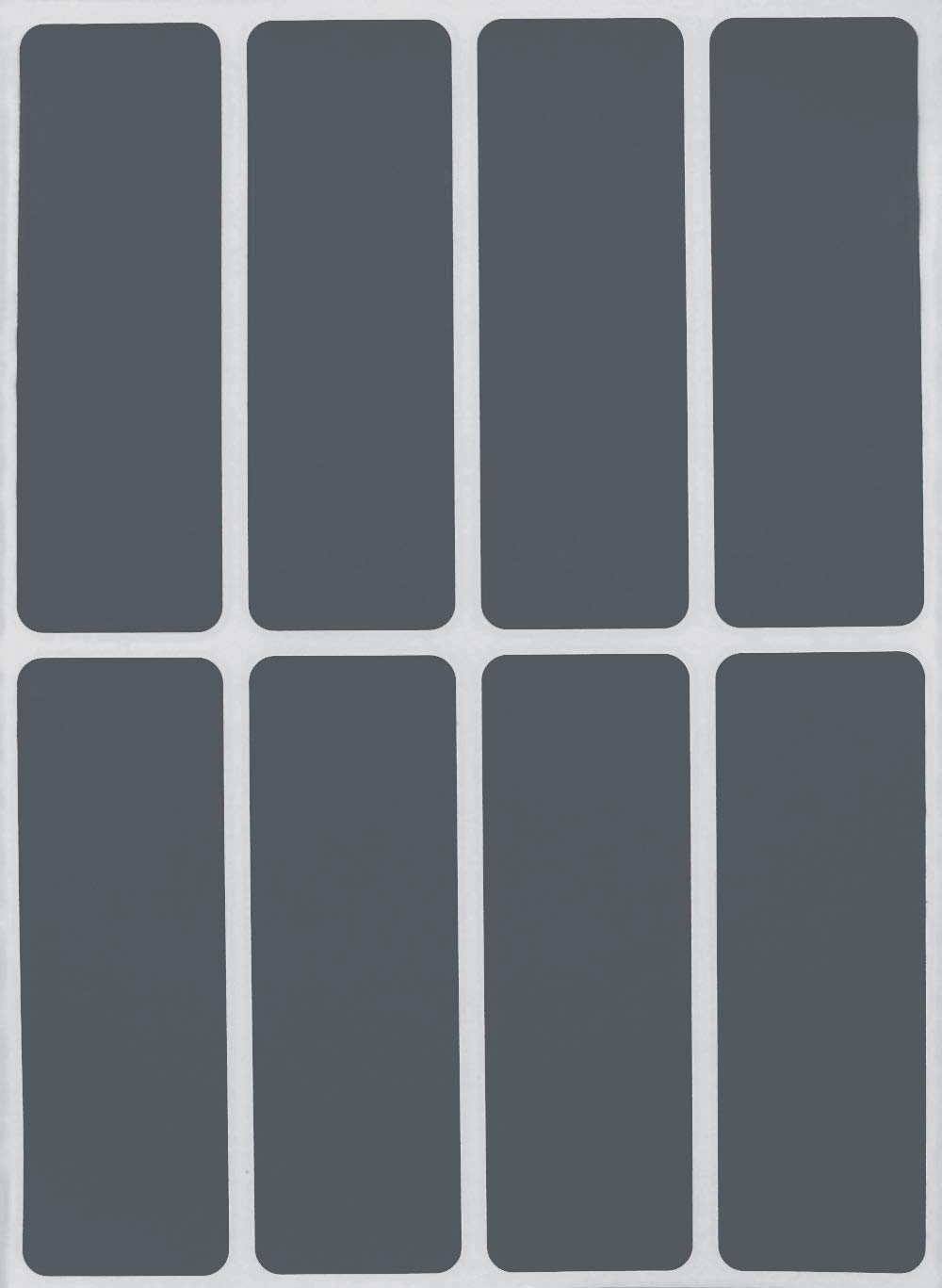 Royal Green 7.5cm x 2.5cm Sticky Labels for Color Coding Gray Rectangle Stickers to Write-On 120 Pack