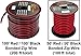 10 Gauge Copper Clad Aluminum 50 ft Red & 50 feet Black Bonded Zip Wire for Car Audio Video LED Light Amplifier Remote Relay Harness Wiring
