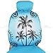 BDK Blue Palm Tree Design Seat Covers for Car & SUV - Universal Fit Car Auto Accessory