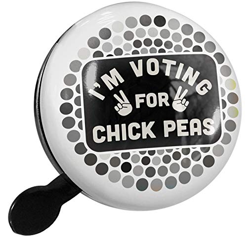 NEONBLOND Bike Bell I'm Voting for Chick Peas Funny Saying Scooter or Bicycle Horn