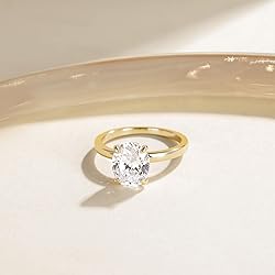 EAMTI 3CT 925 Sterling Silver 14K Gold Plated