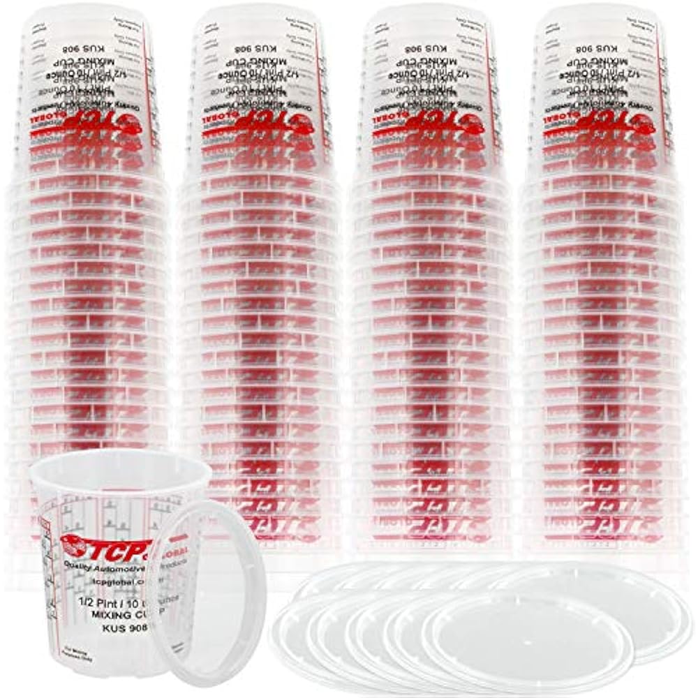 Brand (Full Case Of 100 Each 1/2 Pint (8oz) Paint Mixing Cups) Have Calibrated eBay
